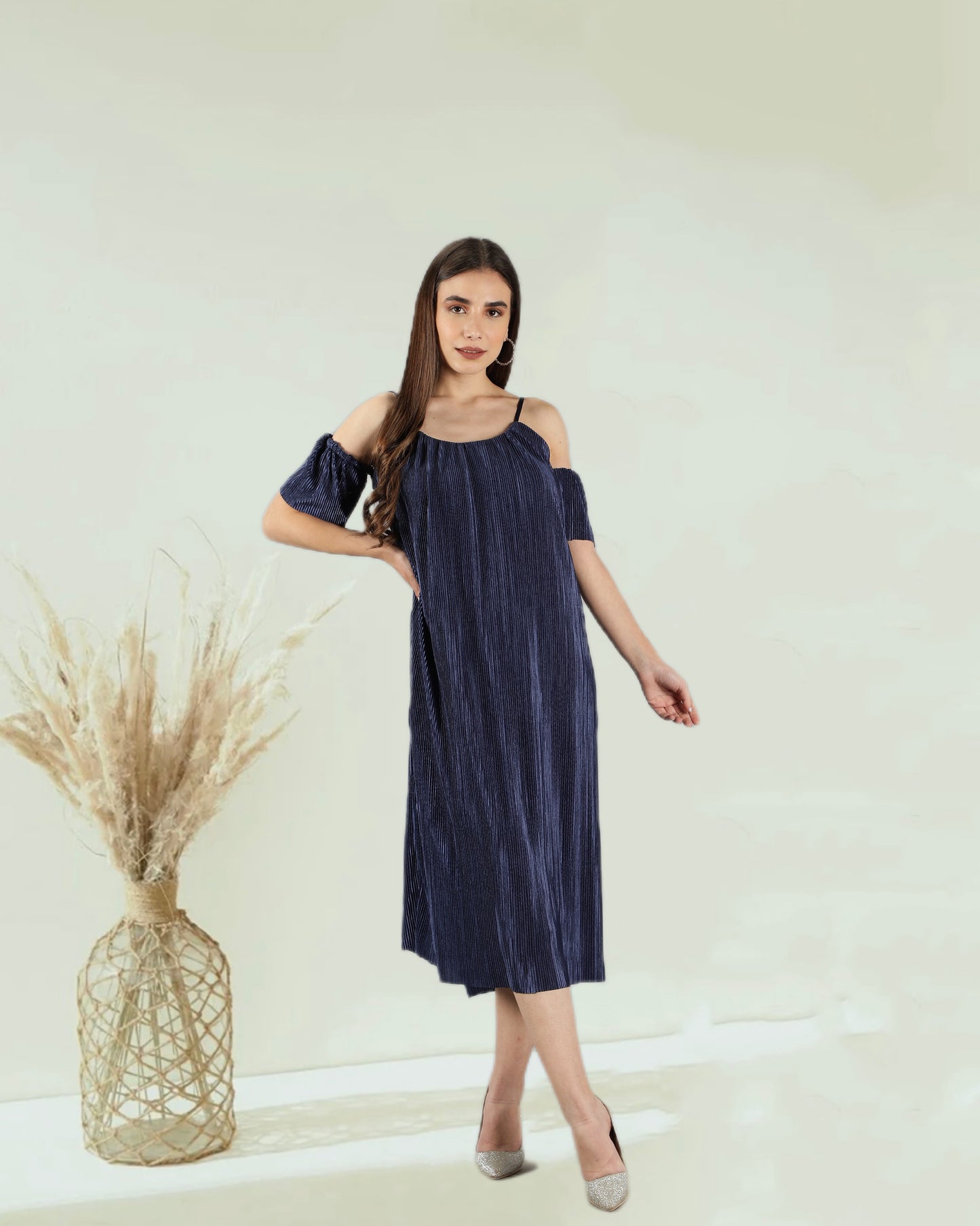 CLEARANCE - Lily Metallic Dress