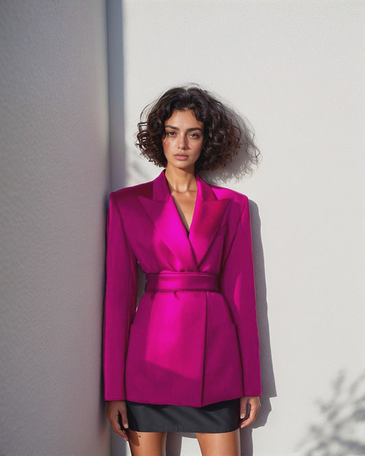 LUXE Fuscia Blazer