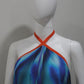 Blue Fantasy Halter Gown