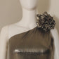 LUXE Bronze Ruffle Gown
